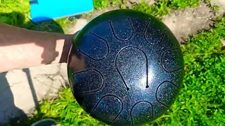 глюкофон 22 см Астрал Си минор 432 гц / steel tongue drum 9" Astral B minor 432 hz