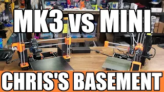 Prusa MK3 vs Prusa Mini - 3D Printer Race - Chris's Basement