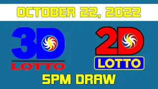 October 22 2022 SATURDAY: 5PM PCSO Lotto Result 2Digits - 3Digits