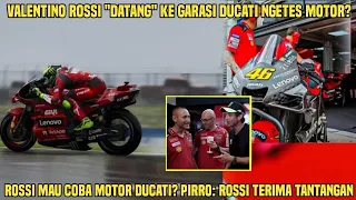 Gempar! Rossi Datang Ke Garasi Mau Coba Motor MotoGP Ducati? Michele Pirro: Rossi Terima Tantangan