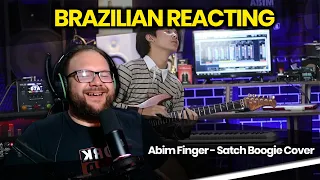 Joe Satriani - Satch Boogie (Cover by Abim Finger) - REACTION