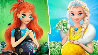 Anna La Fauchée Et Elsa La Riche Et Leurs Bébés / 30 Poupées DIY La Reine Des Neiges