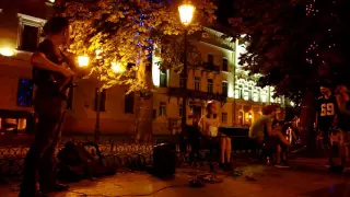 Одесса, июль 2016, уличные музыканты, Street musicians, Вокалистка+Гитарист 6