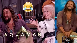 Aquaman Cast Funniest Moments | Jason Momoa Pulled a Prank on Amber Heard | 2018