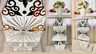 DIY Roman Style Side Table | Using Styrofoam & Cardboard | Home Decor On a Budget | Gift Idea | 2021
