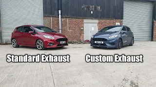 Comparing My Fiesta MK8 Stline Custom Exhaust To A Standard Exhaust