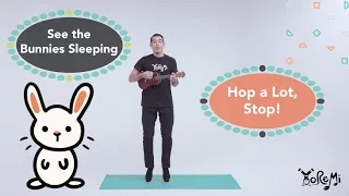 See the Bunnies Sleeping & Hop a Lot, Stop! | Kids Music, Yoga and Mindfulness with Yo Re Mi