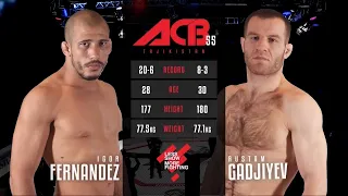 Игор Фернандес vs. Рустам Гаджиев | Igor Fernandes vs. Rustam Gadzhiev | ACB 55 - Tajikistan