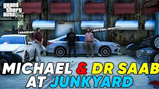 DR SAAB BOUGHT TWO CARS FROM JUNKYARD | MICHAEL IS UNHAPPY |  GTA 5 | Real Life Mods #553 | URDU |