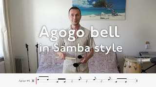 How to play on Agogo bell in Samba Style - Six variations