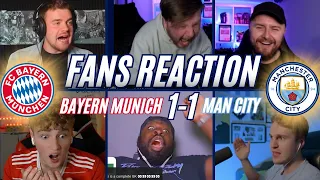 MANCITY FANS REACTION TO 1-1 DRAW WITH BAYERN MUNICH | CHAMPIONS LEAGUE