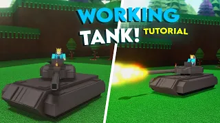 SIMPLE WORKING TANK!! Tutorial - Build a Boat For Treasure