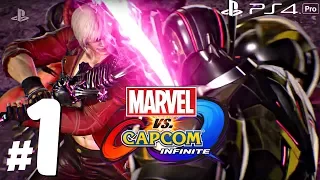 Marvel vs Capcom: Infinite - Gameplay Walkthrough Part 1 - Full Story Demo (1080p 60fps) PS4 Pro