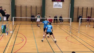 U17 Mens double final in Brønderslev, February 2020