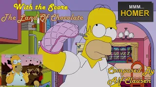 The Simpsons - Homer Eats Himself · with the score The Land Of Chocolate