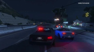 Grand Theft Auto V police chase car fib ps4