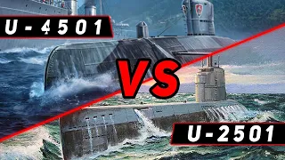 ПОДЛОДКА U-4501 VS U-2501! ЧТО ОКАЖЕТСЯ СИЛЬНЕЕ?  МИР КОРАБЛЕЙ/WORLD OF WARSHIPS