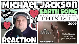Last Rehearsal ⭐Michael Jackson⭐ Earth Song 🎵This Is It 2009 ⭐Reaction⭐