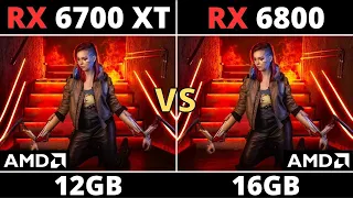 RX 6700 XT VS RX 6800 IN 2023 | TEST IN 12 GAMES - 1080p 1440p