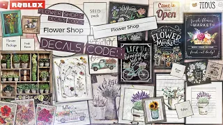 Decals Codes Flower Shop | Decals Ids | Bloxburg ROBLOX
