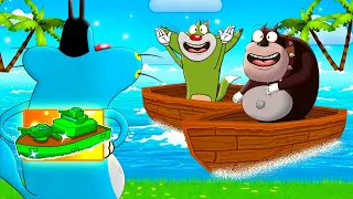 Roblox Oggy Pretended Noob In Front Of Jack And Bob In Boat Building