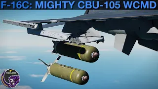 F-16C Viper: CBU-105 WCMD (VIS/PRE) (Single/Salvo) Tutorial | DCS WORLD