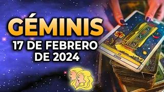 💥𝐔𝐧𝐚 𝐯𝐞𝐫𝐝𝐚𝐝 𝐪𝐮𝐞 𝐭𝐞 𝐚𝐧𝐮𝐧𝐜𝐢𝐚 𝐥𝐚 𝐟𝐞𝐥𝐢𝐜𝐢𝐝𝐚𝐝😍Géminis♊ 17 de Febrero de 2024|Horóscopo de hoy|Tarot