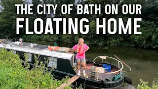Cruising our NARROWBOAT through the beautiful CITY OF BATH'S CANALS