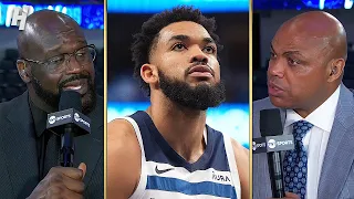 Shaq & Chuck call out KAT after Game 3 Loss vs Mavs