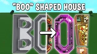 Building the WORD 'BOO' into a Bloxburg House