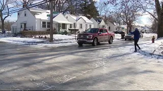 Detroit side streets covered in ice as city prioritizes main roads