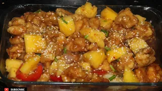 HOW TO MAKE RESTAURANT STYLE PINEAPPLE CHICKEN EASY RECIPE