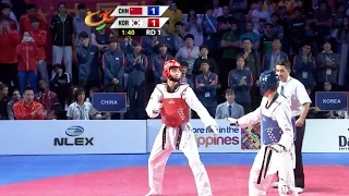 Male -74 kg Semifinal: China vs. Korea I 22nd Asian Taekwondo Championships