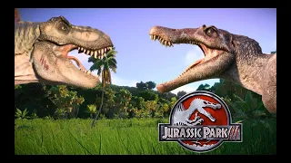 T-REX vs. SPINOSAURUS | Tales from Isla Sorna | Jurassic World Evolution 2