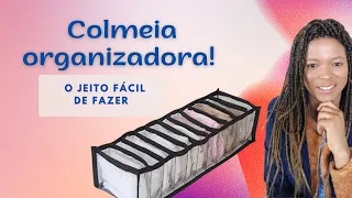 Como fazer colmeia organizadora para gaveta de forma simples e facil - Aline Cristina