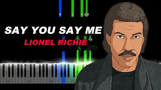 Lionel Richie - Say You Say Me - Piano Tutorial