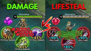 Khaleed Damage Build vs Khaleed Lifesteal Build