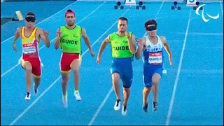 Men's 100m T11 Final | World Para Athletics European Championships | Paralympic Games