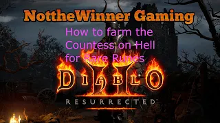 Diablo 2 Resurrected How to Farm the Countess on Hell for Rare Runes with a Cold Sorceress!!