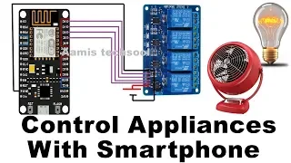 Control Home Appliances With Smartphone | Smartphone से घर के Bulb,Fan चलायें