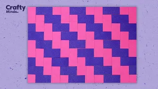 This Simple Paper Weaving Craft is So Simple | Easy Paper Mat DIY | Crafty Minds