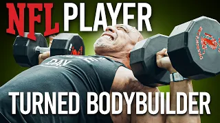 310lbs NFL Giant Gets Humbled By Tiny Weights In A Full Push Workout!