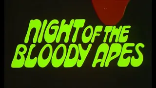 Night of the Bloody Apes 1969 promo spot trailer Rene Cardona