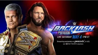 WWE backlash 2024 AJ Styles vs Cody Rhodes por el Undiputed WWE UniversalChampionship