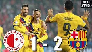 Slavia Prague vs Barcelona 1-2 201920 Champions League  | Match Review