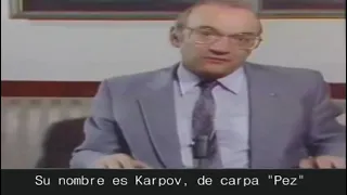 Viktor "El Terrible" Korchnoi denuncia a Karpov y al régimen comunista ☭ soviético.