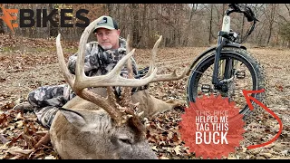 ELECTRIC BIKE helped me tag this HUGE BUCK!