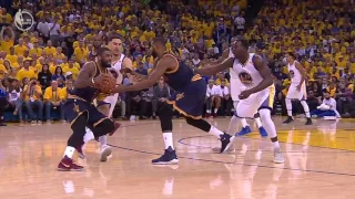 Kyrie Irving and 1 circus shot 3 Cavs vs Warriors NBA Finals 6-1-17