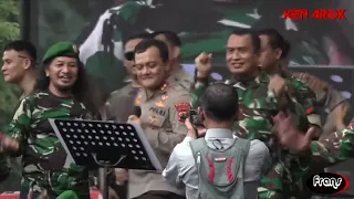 PANGDAM & KAPOLDA Jawa Tengah  - " PAMER BOJO " KENAROK,  Bernyanyi,  Bersama Prajurit TNI & POLRI