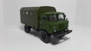 К-66 (ГАЗ-66) Легендарные грузовики СССР Modimio collections. Масштабная модель автомобиля 1:43.